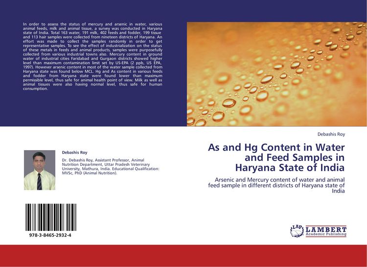 Produktbild: As and Hg Content in Water and Feed Samples in Haryana State of India
