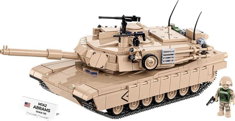 Produktbild: COBI Armed Forces 2632 - M1A2 Abrams, Bausatz 1:35, 1025 Klemmbausteine