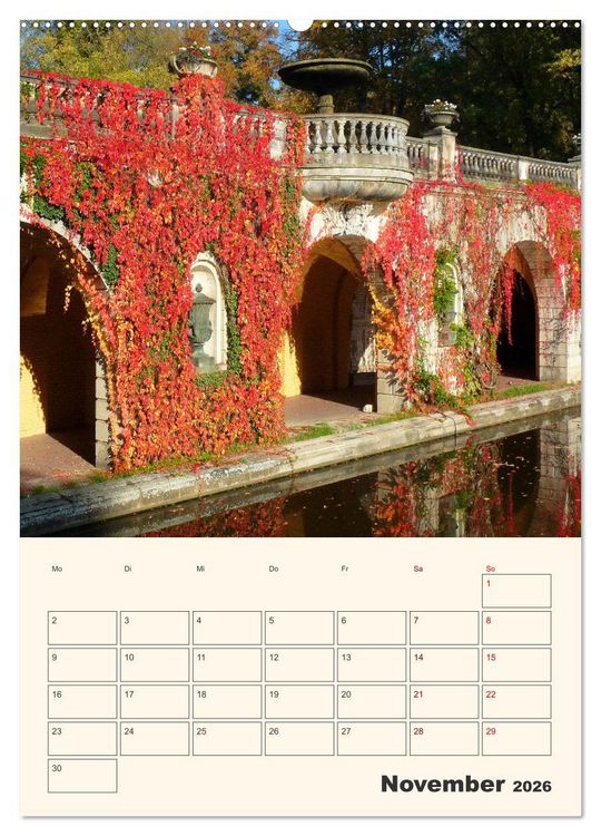 Produktbild: Park Sanssouci und Park Babelsberg (Wandkalender 2026 DIN A2 hoch), CALVENDO Monatskalender