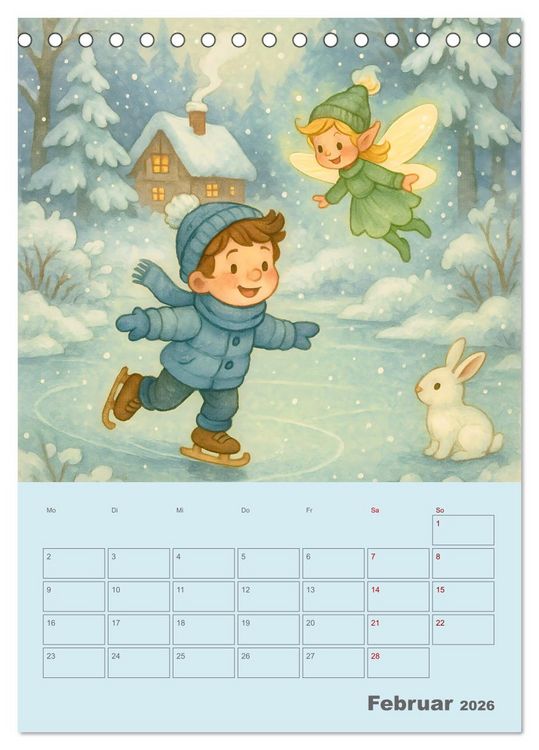 Produktbild: Tari und Tili (Tischkalender 2026 DIN A5 hoch), CALVENDO Monatskalender