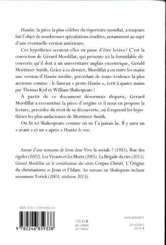 Produktbild: Hamlet le vrai : d'apr&egrave;s une oeuvre retrouv&eacute;e de William Shakespeare