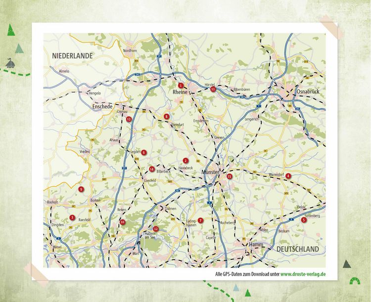 Produktbild: M&uuml;nsterland. Radeln f&uuml;r die Seele