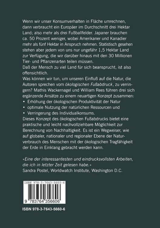 Produktbild: Unser &ouml;kologischer Fu&szlig;abdruck