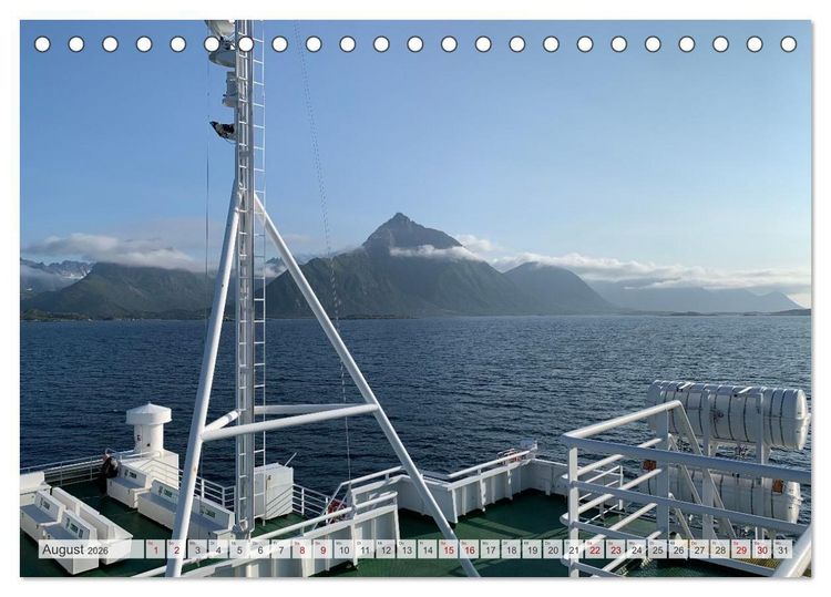 Produktbild: Wandern in Norwegen - Einklang von Gebirge und Meer (Tischkalender 2026 DIN A5 quer), CALVENDO Monatskalender