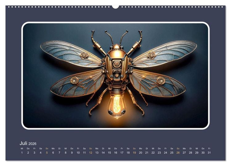Produktbild: Roboterinsekten (hochwertiger Premium Wandkalender 2026 DIN A2 quer), Kunstdruck in Hochglanz