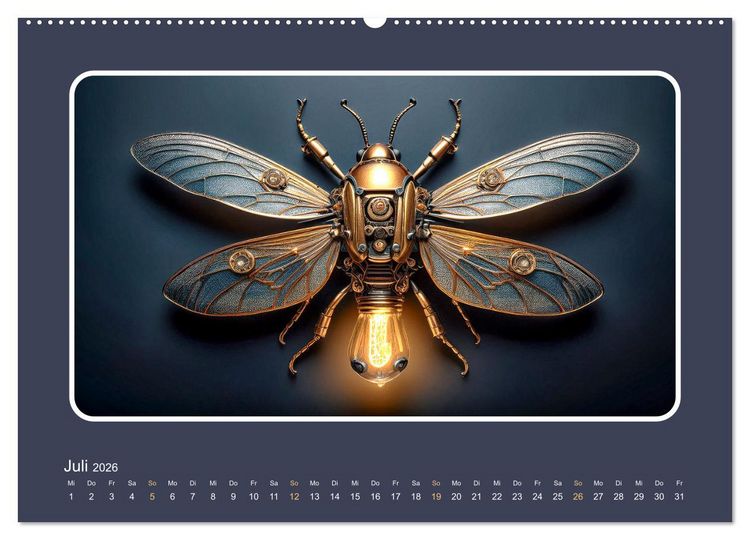 Produktbild: Roboterinsekten (Wandkalender 2026 DIN A2 quer), CALVENDO Monatskalender
