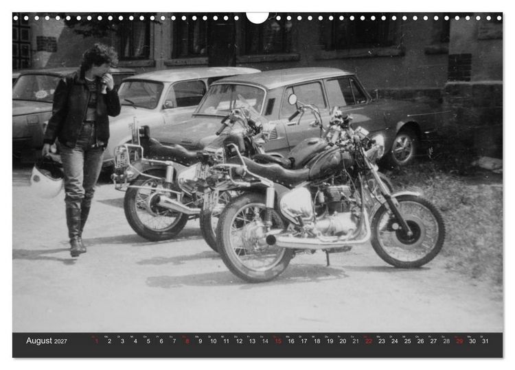 Produktbild: east Rider - Biker und Bikes aus der DDR (Wandkalender 2027 DIN A3 quer), CALVENDO Monatskalender