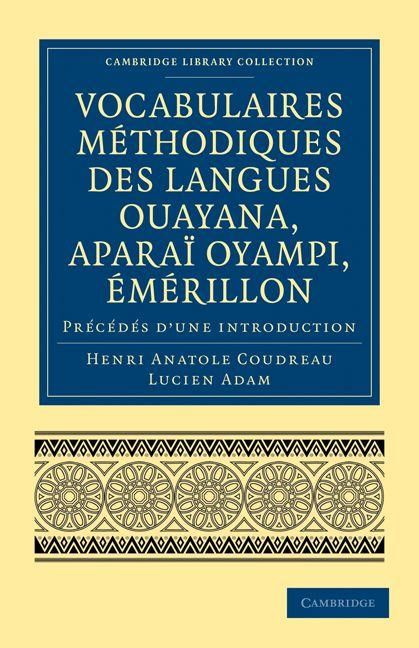 Produktbild: Vocabulaires Methodiques Des Langues Ouayana, Aparai Oyampi, Emerillon