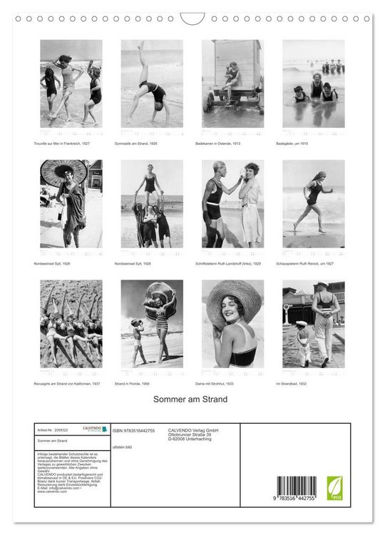 Produktbild: Sommer am Strand (Wandkalender 2026 DIN A3 hoch), CALVENDO Monatskalender