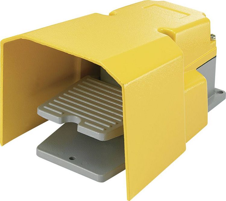 Produktbild: TRU COMPONENTS FS-502 Fu&szlig;schalter 250 V/AC 15 A 1 Pedal mit Schutzhaube 1 &Ouml;ffner, 1 Schlie&szlig;er 1 St.