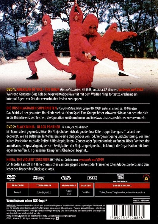 Produktbild: Die Todesbox der Ninja - Limited Edition [2 DVDs]
