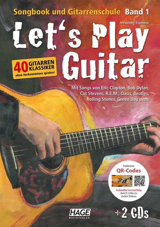 Produktbild: Let's Play Guitar - Band 1 mit 2 CDs und QR-Codes