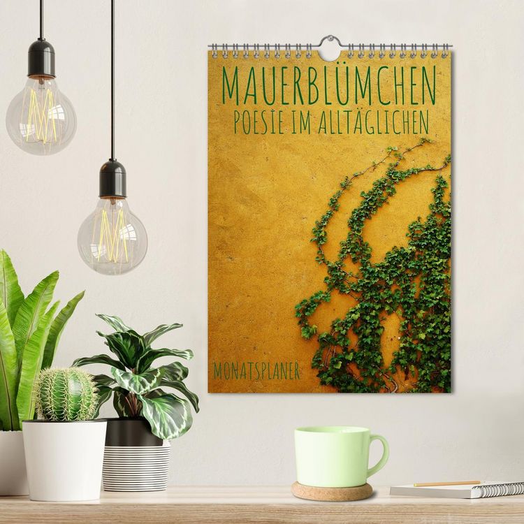 Produktbild: Mauerbl&uuml;mchen - Poesie im Allt&auml;glichen als Monatsplaner (Wandkalender 2026 DIN A4 hoch), CALVENDO Monatskalender