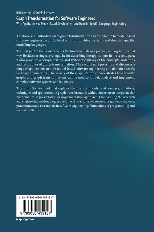 Produktbild: Graph Transformation for Software Engineers