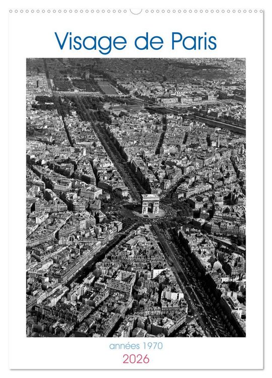Produktbild: Visage de Paris, ann&eacute;es 1970 (Calendrier mural 2026 DIN A2 horizontal), CALVENDO calendrier mensuel