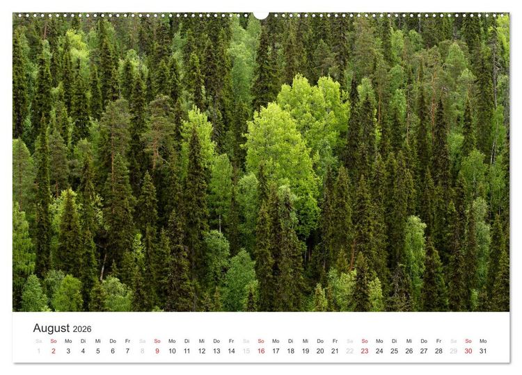 Produktbild: Naturparadies Finnland (Wandkalender 2026 DIN A2 quer), CALVENDO Monatskalender