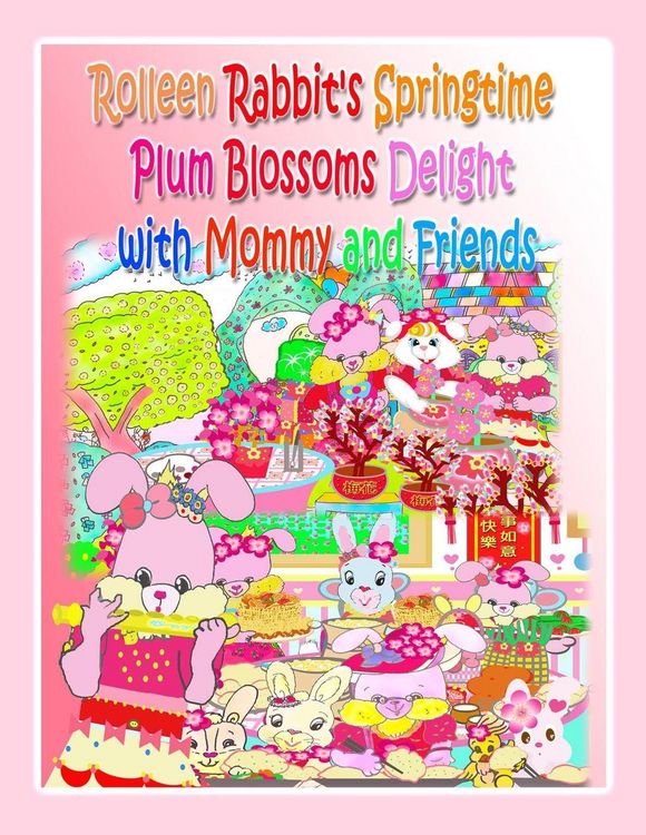 Produktbild: Rolleen Rabbit's Springtime Plum Blossoms Delight with Mommy and Friends