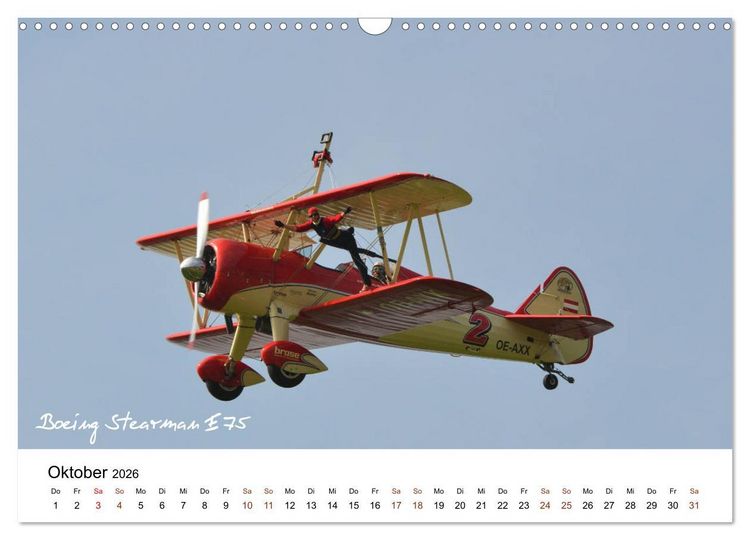 Produktbild: Faszination Kunst- und Segelflug (Wandkalender 2026 DIN A3 quer), CALVENDO Monatskalender