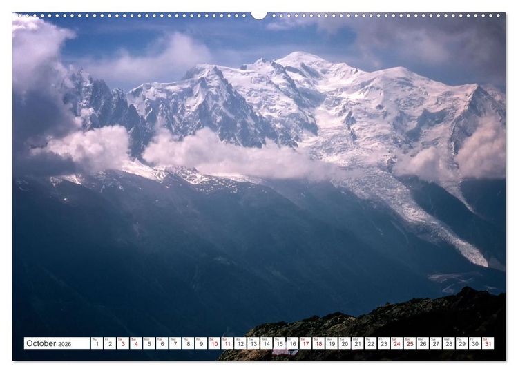 Produktbild: A trip to the roof of Europe. The Mont-Blanc massiv (High Quality Premium Wall Calendar 2026 DIN A2 landscape),CALVENDO 12 Month Wall Calendar
