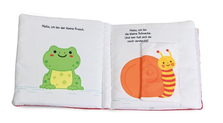 Produktbild: Mein Kuschel-Klappen-Stoffbuch. Welches Tier siehst du hier? Lieblingstiere