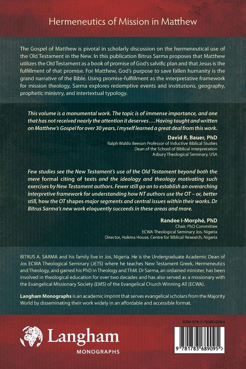 Produktbild: Hermeneutics of Mission in Matthew