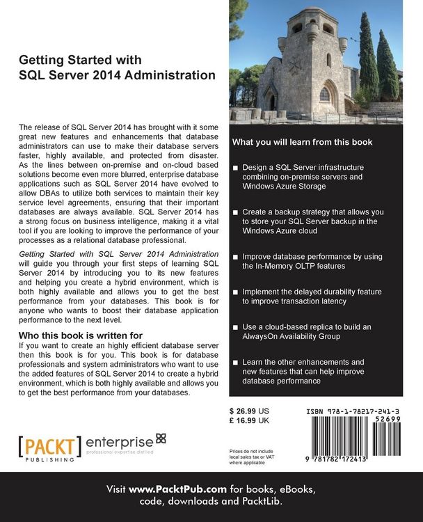 Produktbild: Getting Started with SQL Server 2014 Administration