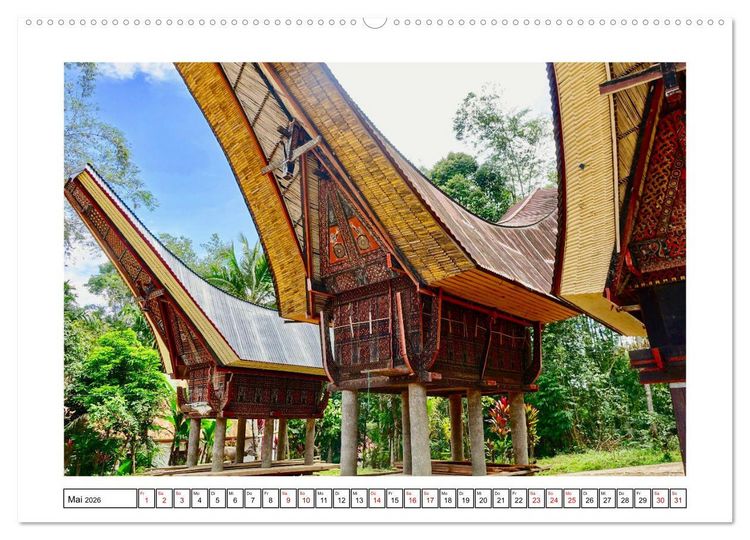 Produktbild: Indonesien. Bali - Java - Sulawesi (Wandkalender 2026 DIN A2 quer), CALVENDO Monatskalender