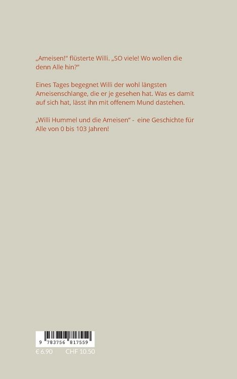 Produktbild: Willi Hummel und die Ameisen