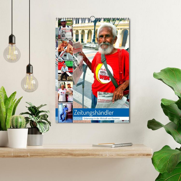 Produktbild: Zeitungsh&auml;ndler - Unterwegs in der Altstadt von Havanna (Wandkalender 2026 DIN A3 hoch), CALVENDO Monatskalender