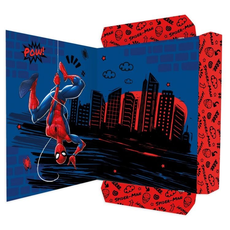 Produktbild: RNK Zeichenmappe Marvel Spider-Man mit Gummizug blau/rot/schwarz DIN A3