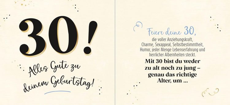 Produktbild: 30 - Genau das richtige Alter, um ...