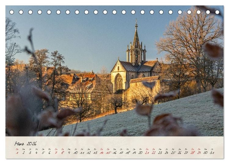 Produktbild: Lieblingsorte in und um T&uuml;bingen (Tischkalender 2026 DIN A5 quer), CALVENDO Monatskalender