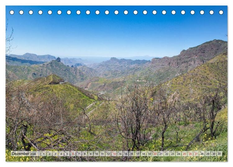 Produktbild: Gran Canaria - Die vielseitige Kanareninsel (Tischkalender 2026 DIN A5 quer), CALVENDO Monatskalender