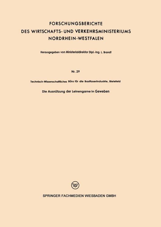 Produktbild: Die Ausn&uuml;tzung der Leinengarne in Geweben