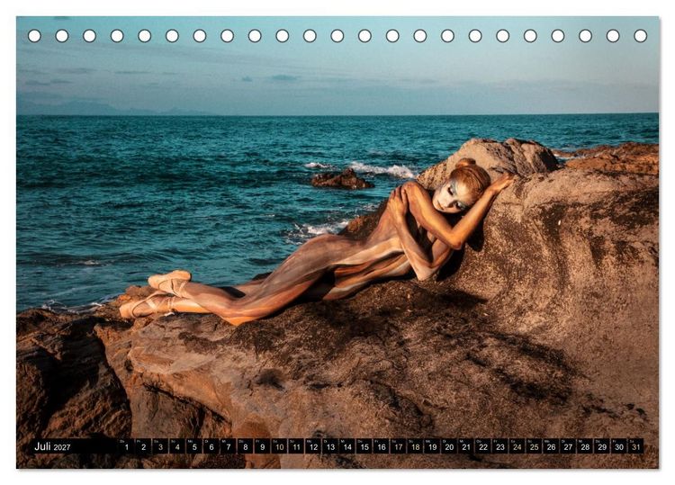Produktbild: Naturwesen - Bodypainting K&ouml;rperlandschaften (Tischkalender 2027 DIN A5 quer), CALVENDO Monatskalender