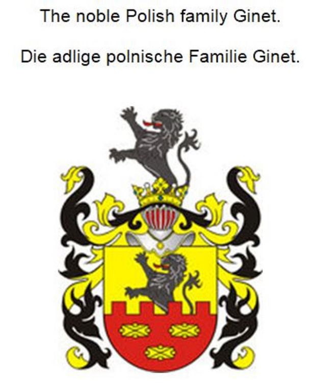 Produktbild: The noble Polish family Ginet. Die adlige polnische Familie Ginet.