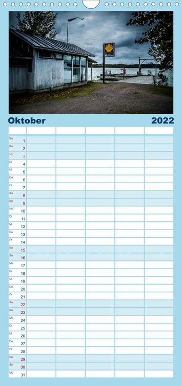 Produktbild: Familienplaner S&uuml;dwestk&uuml;ste Finnland (Wandkalender 2022 , 21 cm x 45 cm, hoch)
