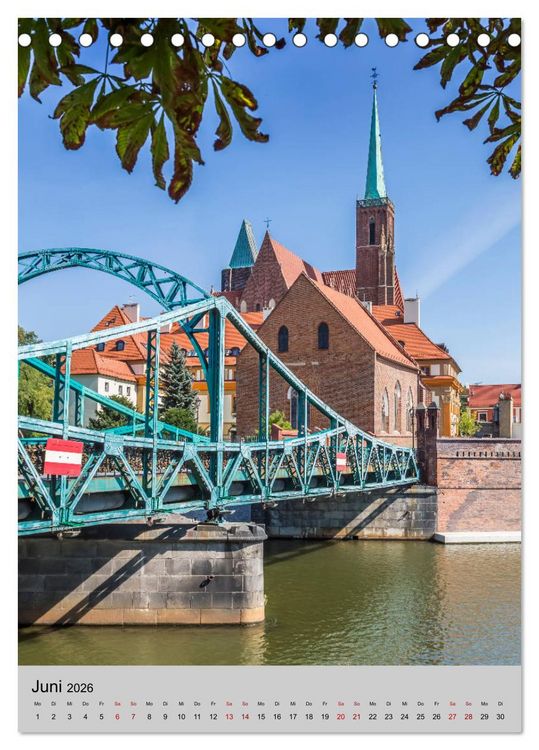 Produktbild: BRESLAU Historisches Stadtherz (Tischkalender 2026 DIN A5 hoch), CALVENDO Monatskalender