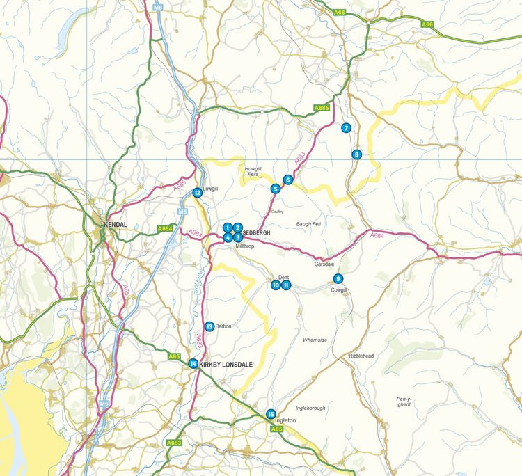 Produktbild: 15 Short Walks in the Yorkshire Dales - Sedbergh, Kirkby Lonsdale and Ingleton