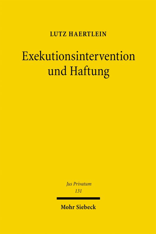 Produktbild: Exekutionsintervention und Haftung