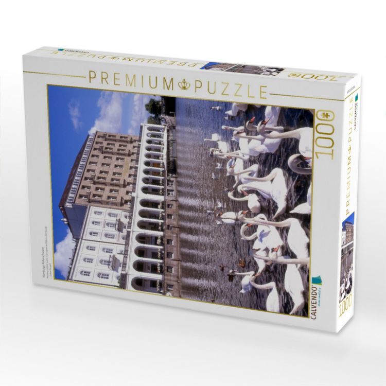 Produktbild: CALVENDO Puzzle Hamburgs Alsterschw&auml;ne | 1000 Teile Lege-Gr&ouml;&szlig;e 64x48cm Foto-Puzzle f&uuml;r gl&uuml;ckliche Stunden