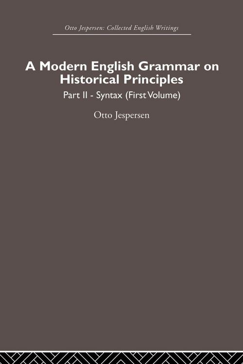 Produktbild: A Modern English Grammar on Historical Principles