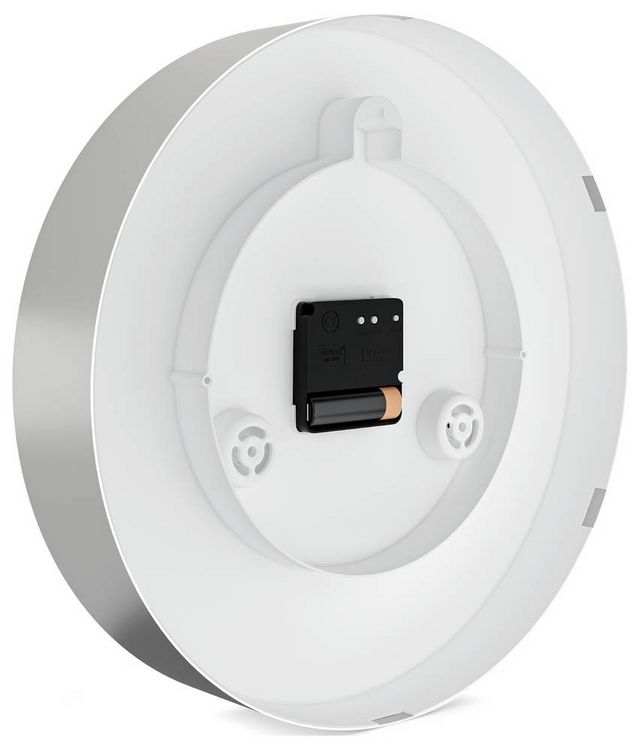 Produktbild: Mebus 12988 Funk Wanduhr 30cm x 30cm x 30cm x 4.5mm Silber