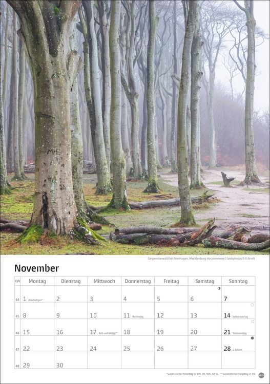 Produktbild: Deutschlands K&uuml;sten Kalender 2027
