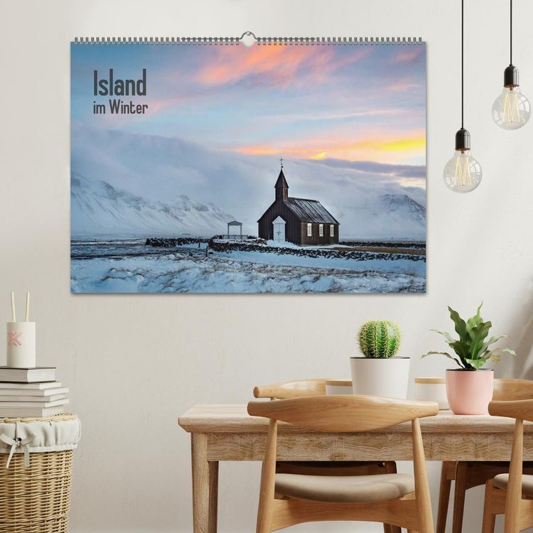 Produktbild: Island im Winter (Wandkalender 2026 DIN A2 quer), CALVENDO Monatskalender