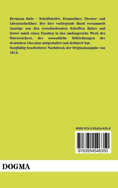 Produktbild: Das Hermann Bahr Buch