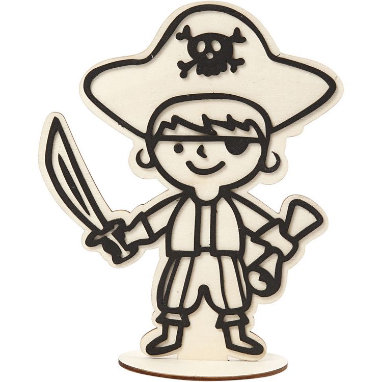 Produktbild: Creativ Company Deko-Figur, Pirat, H 19 cm, 1 Stk