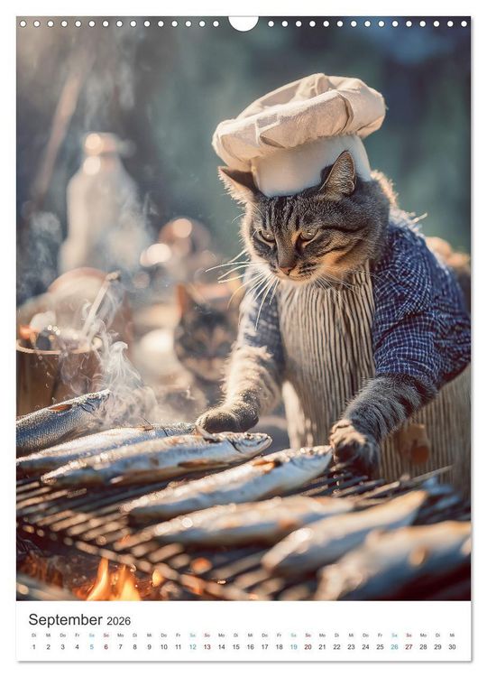 Produktbild: Katzen gegen Alltag (Wandkalender 2026 DIN A3 hoch), CALVENDO Monatskalender