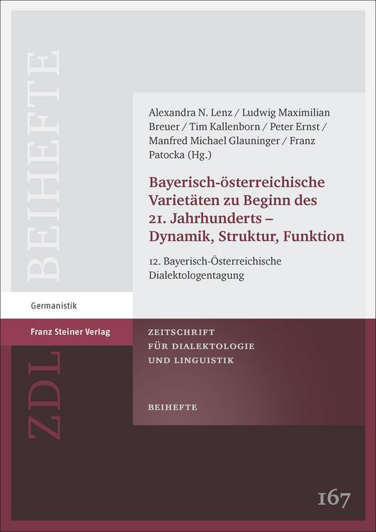 Produktbild: Bayerisch-&ouml;sterreichische Variet&auml;ten zu Beginn des 21. Jahrhunderts - Dynamik, Struktur, Funktion
