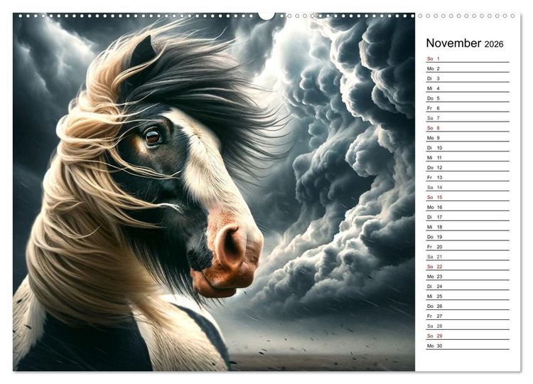 Produktbild: Tinker Tr&auml;ume - Ein Jahr auf zauberhaften Weiden (hochwertiger Premium Wandkalender 2026 DIN A2 quer), Kunstdruck in Hochglanz